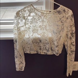 Lace crop top